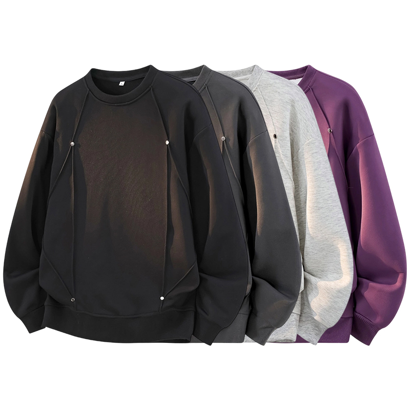Oversized Crewneck Fleece - سويت شيرت رجالي واسع برقبة دائرية