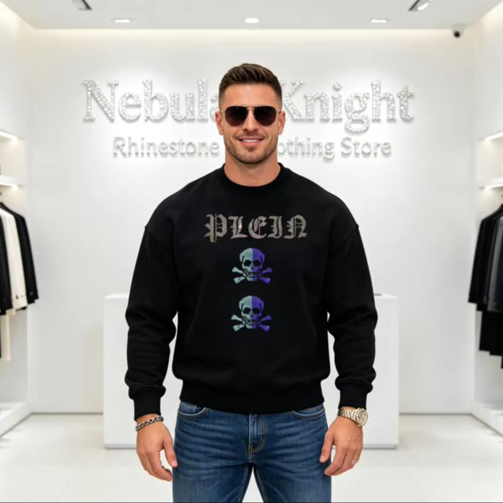 Oversized Crewneck Fleece - سترة رجالية كبيرة الحجم برقبة مستديرة