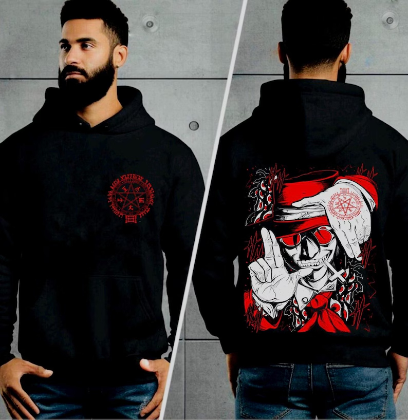 Oversized Crewneck Fleece - هودي هيلسينج واسع الحجم للجنسين بطبعة