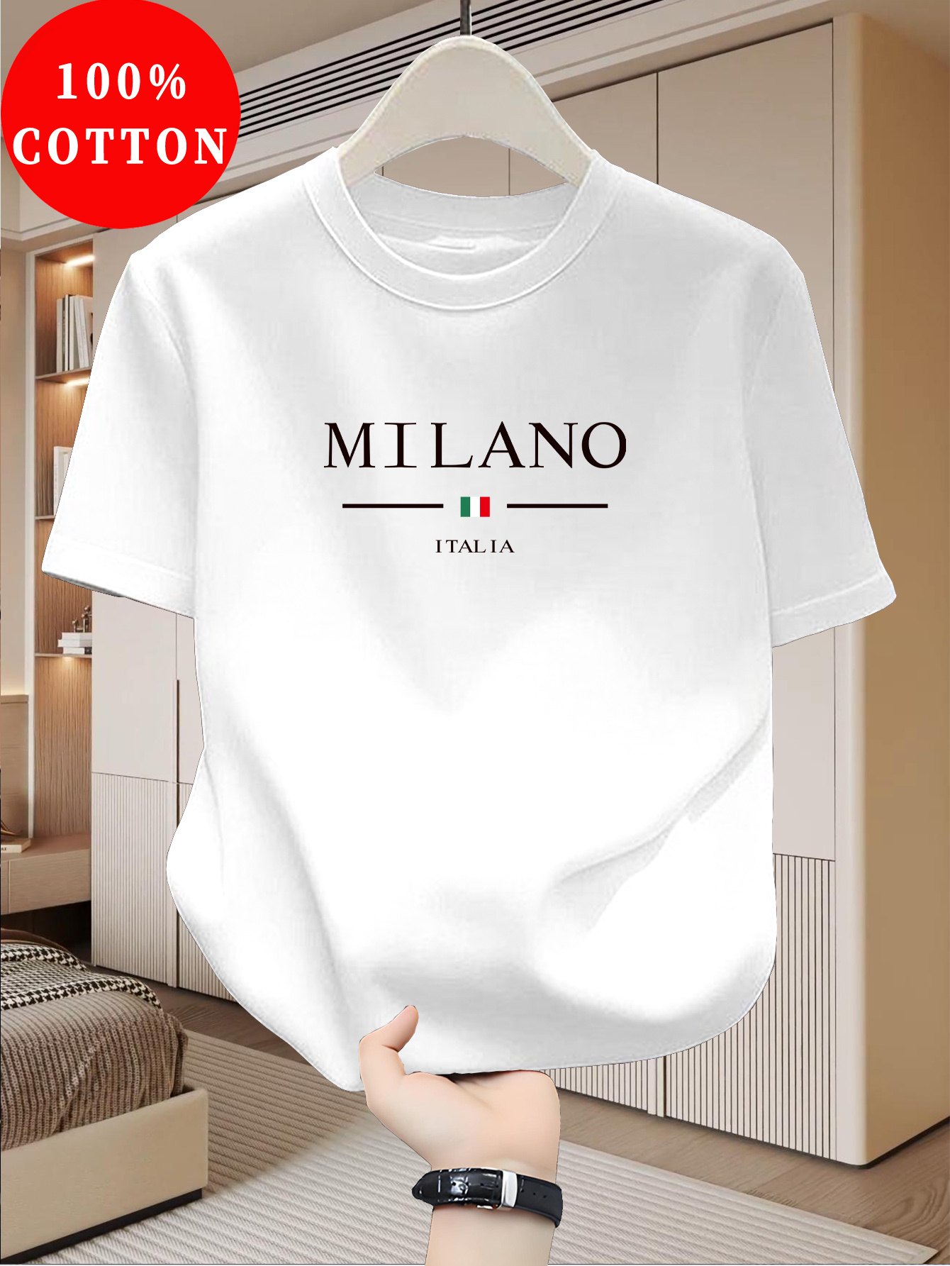 Street Fashion Milan - قمصان صيفية للرجال والنساء بتصميم ميلان