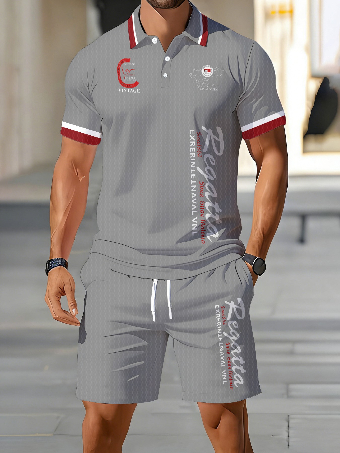 Street Fashion Summer 2026 - طقم قميص بولو رجالي جديد لصيف