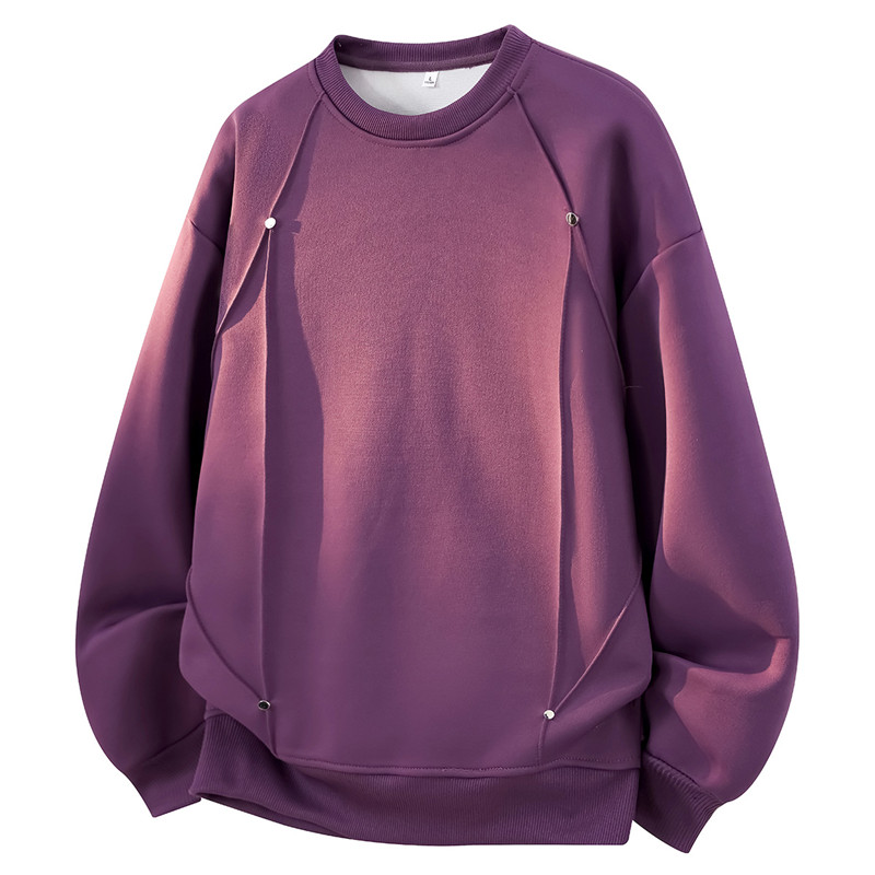 سويت شيرت رجالي واسع برقبة دائ - مراجعة Oversized Crewneck Fleece وسعره