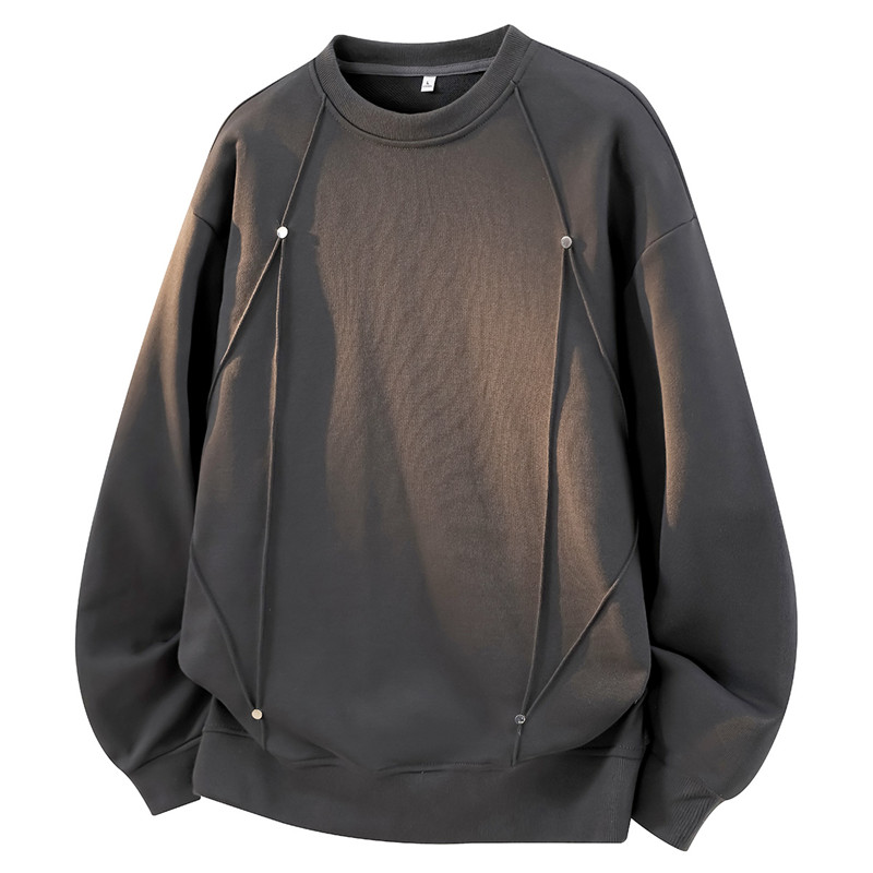 سويت شيرت رجالي واسع برقبة دائ - مراجعة Oversized Crewneck Fleece وسعره