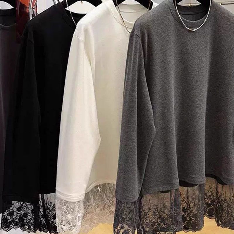 تي شيرت نسائي بأكمام طويلة مزي - مراجعة Longline Tee Oversized وسعره