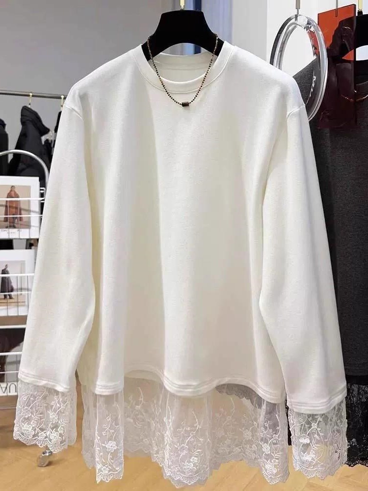 تي شيرت نسائي بأكمام طويلة مزي - مراجعة Longline Tee Oversized وسعره