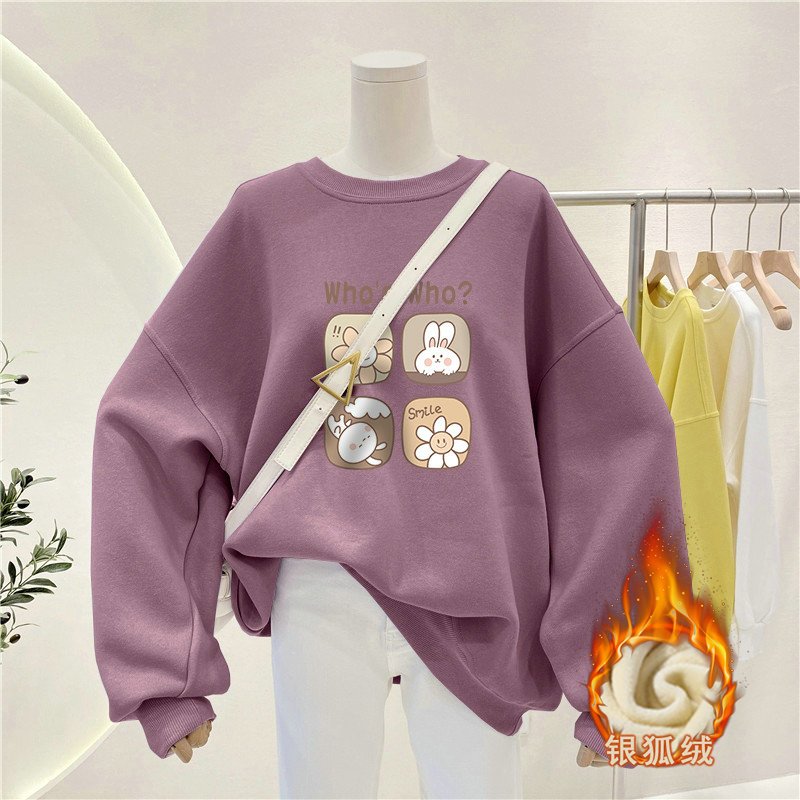 بلوزة نسائية بأسلوب مريح برقبة - مراجعة Oversized Crewneck Fleece وسعره