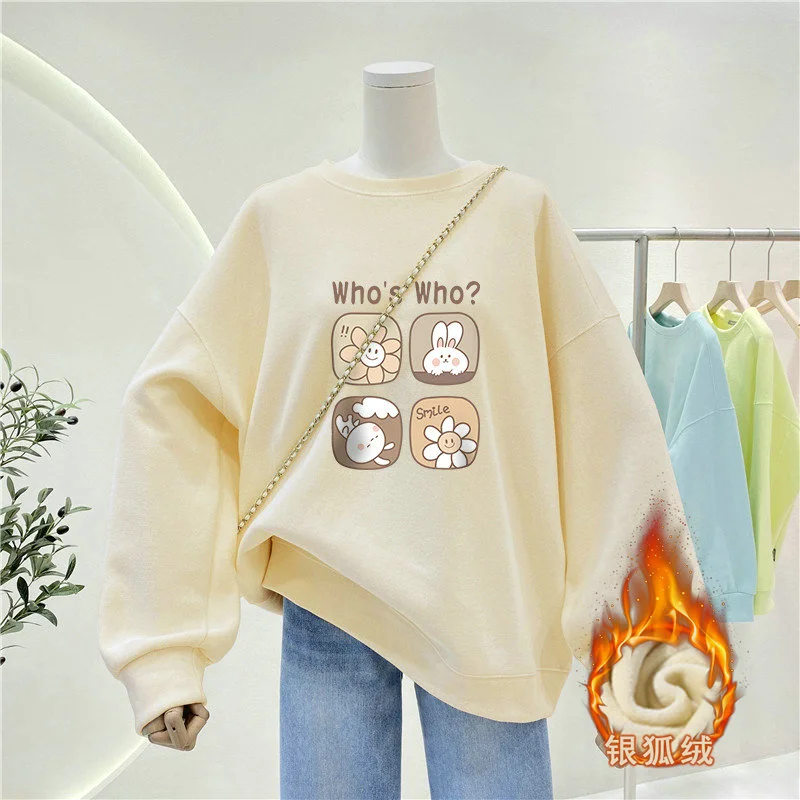 بلوزة نسائية بأسلوب مريح برقبة - مراجعة Oversized Crewneck Fleece وسعره