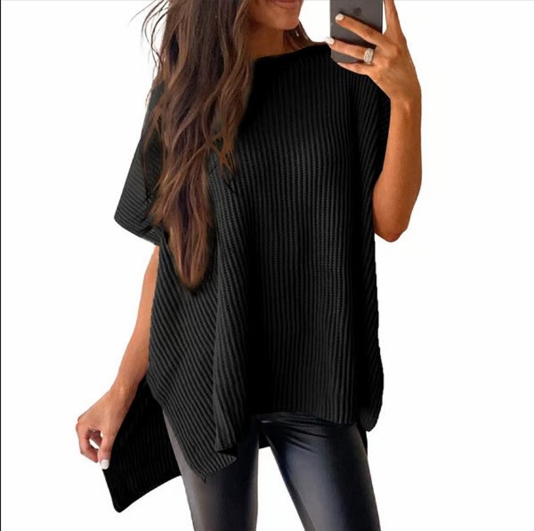 تي شيرت كاجوال من الشينيل بقصة - مراجعة Longline Tee Oversized وسعره