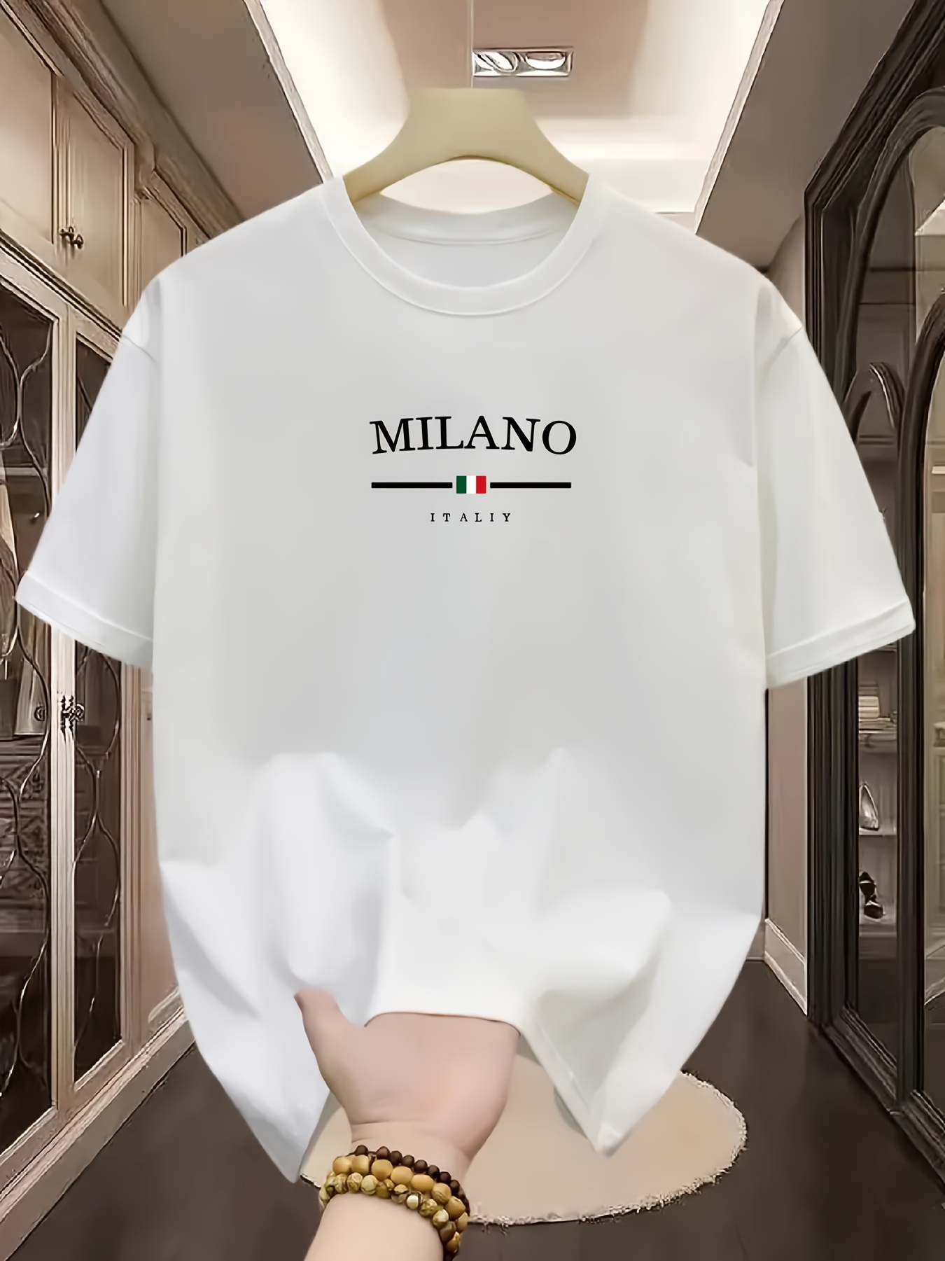 تي شيرت رجالي 100% من القطن ال - مراجعة Street Fashion Milan وسعره