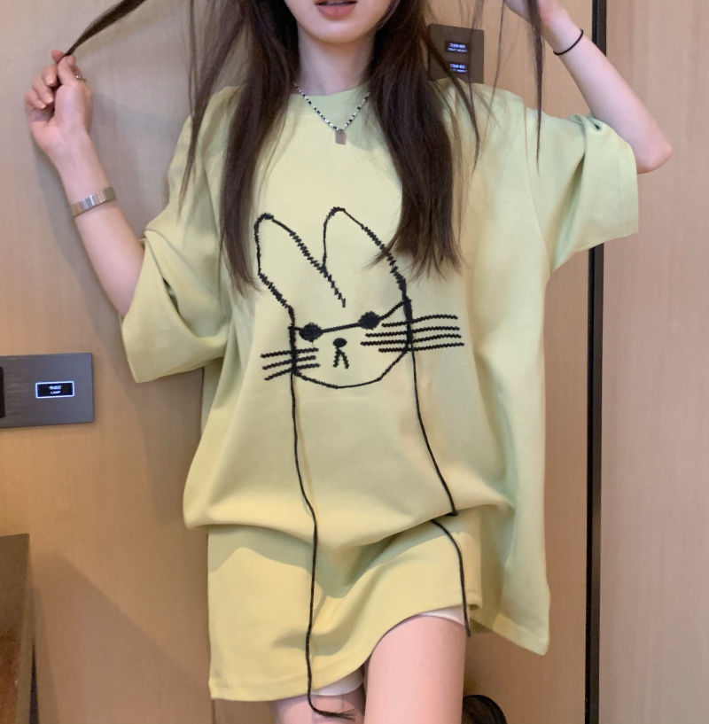 تي شيرت صيفي موديل 2023 قصير ف - مراجعة Longline Tee Oversized وسعره