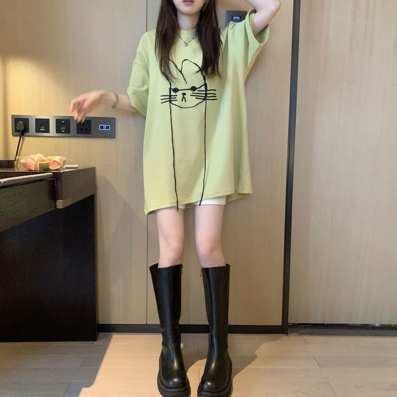 تي شيرت صيفي موديل 2023 قصير ف - مراجعة Longline Tee Oversized وسعره