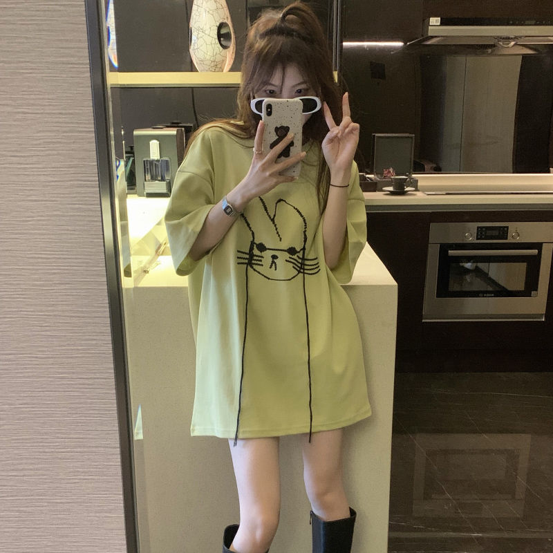 تي شيرت صيفي موديل 2023 قصير ف - مراجعة Longline Tee Oversized وسعره