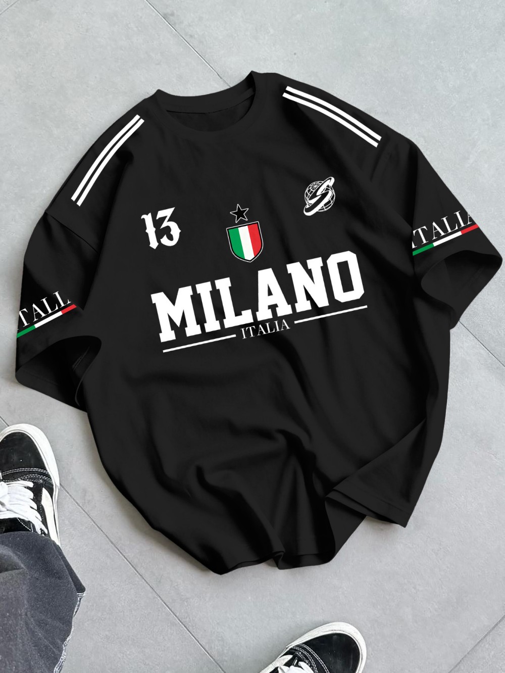 تي شيرت رجالي صيفي بتصميم إبدا - مراجعة Street Fashion Milan وسعره