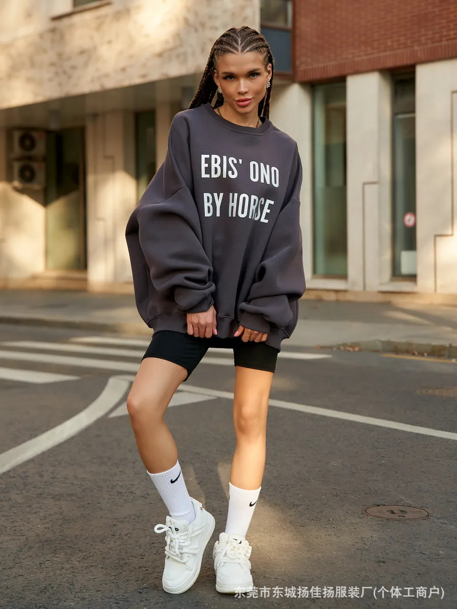 بلوزة نسائية واسعة من الصوف ال - مراجعة Oversized Crewneck Fleece وسعره