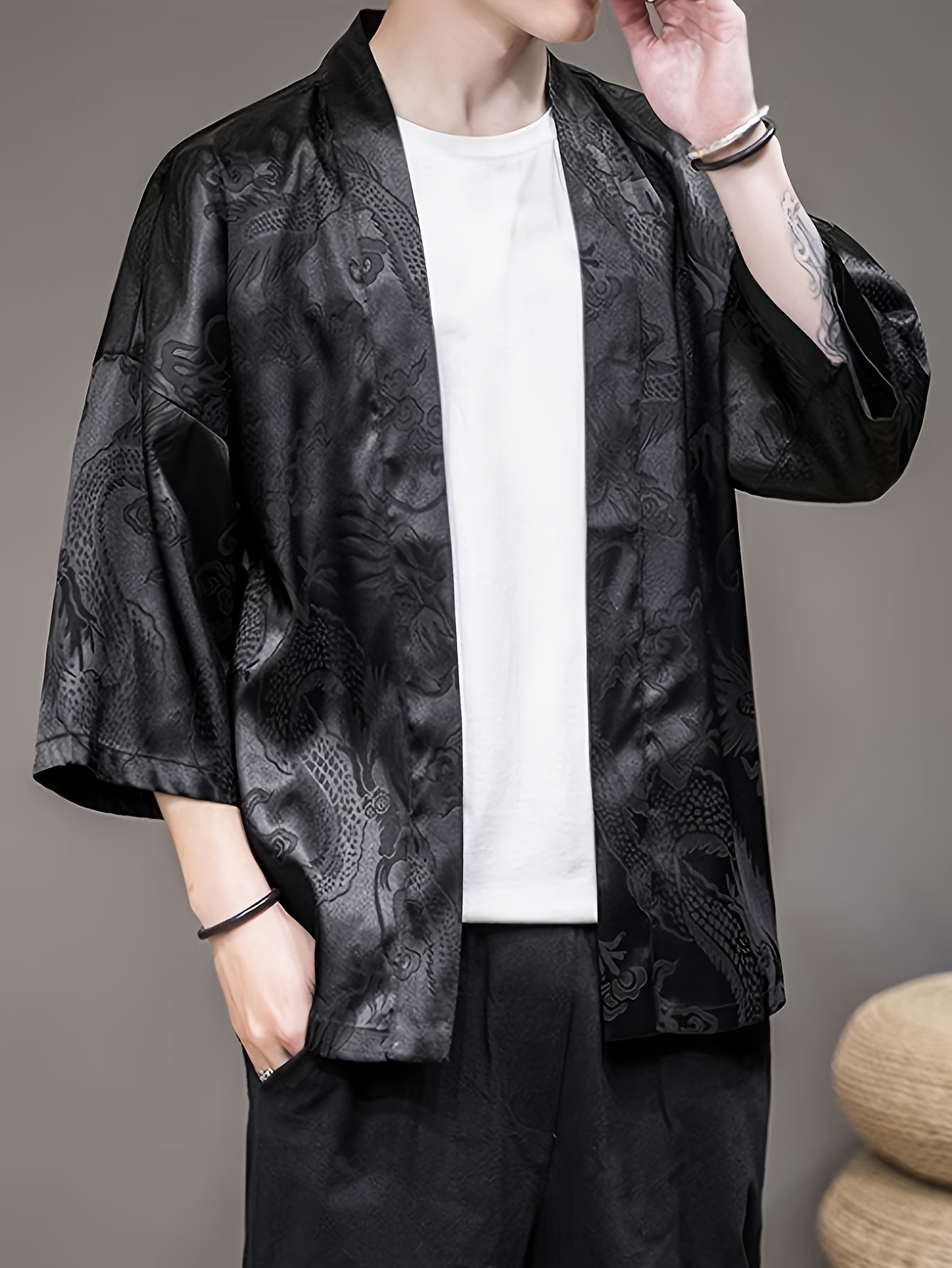كيمونو رجالي صيفي 2026 بتصميم  - مراجعة Street Fashion Summer 2026 وسعره
