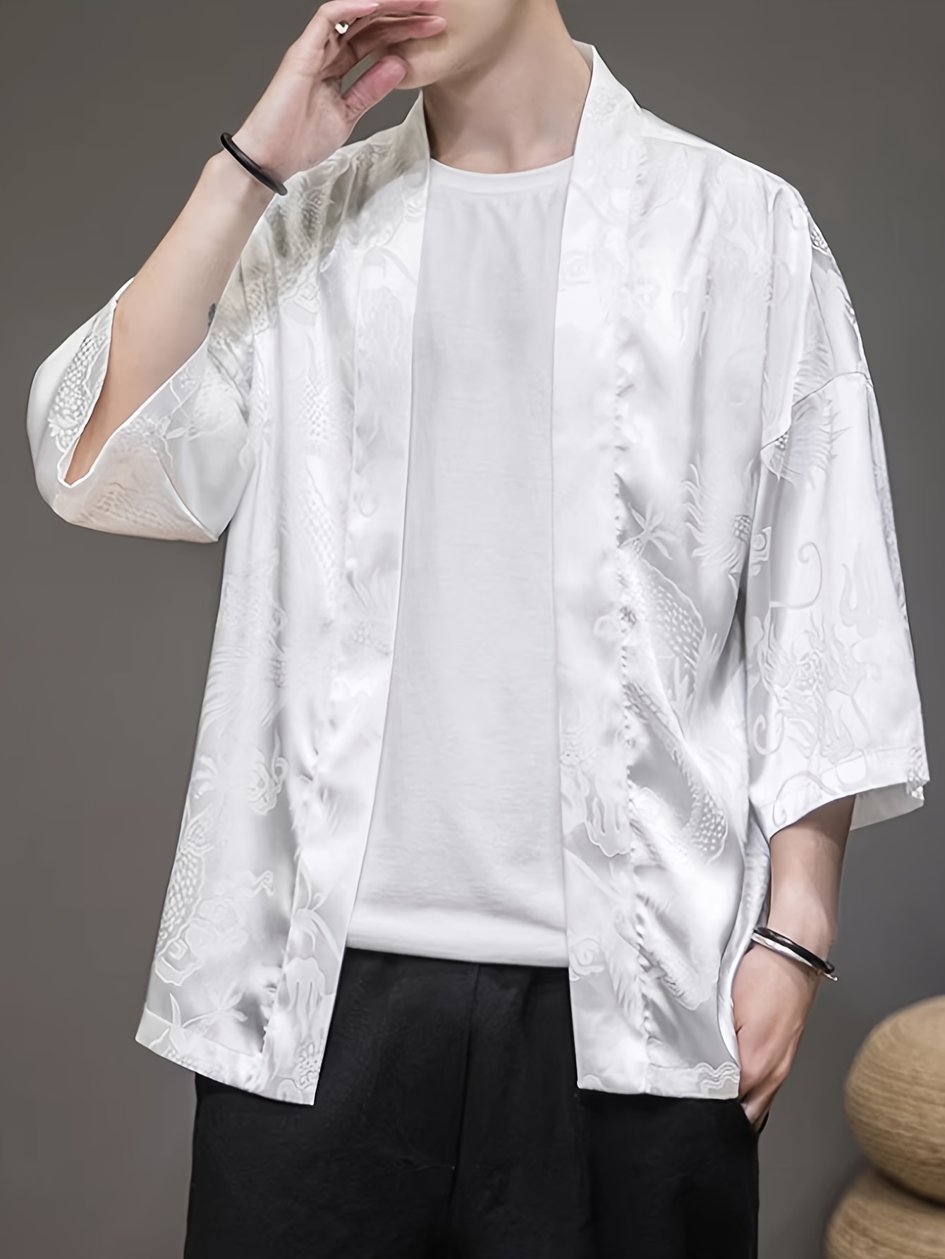 كيمونو رجالي صيفي 2026 بتصميم  - مراجعة Street Fashion Summer 2026 وسعره