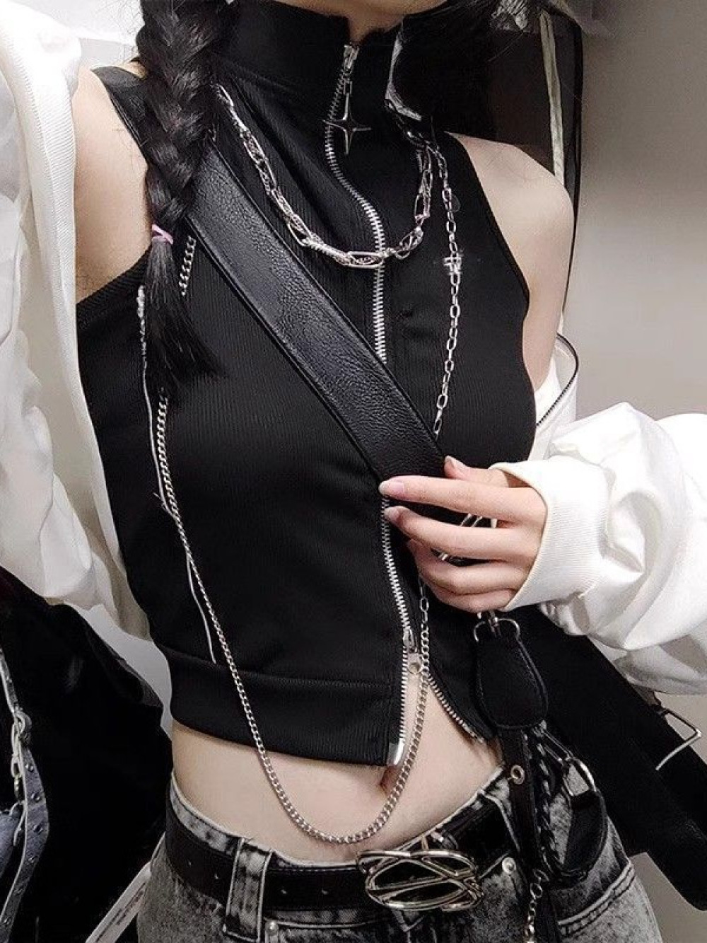 صدرية صيفية جديدة 2026 بتصميم  - مراجعة Street Fashion Goth وسعره