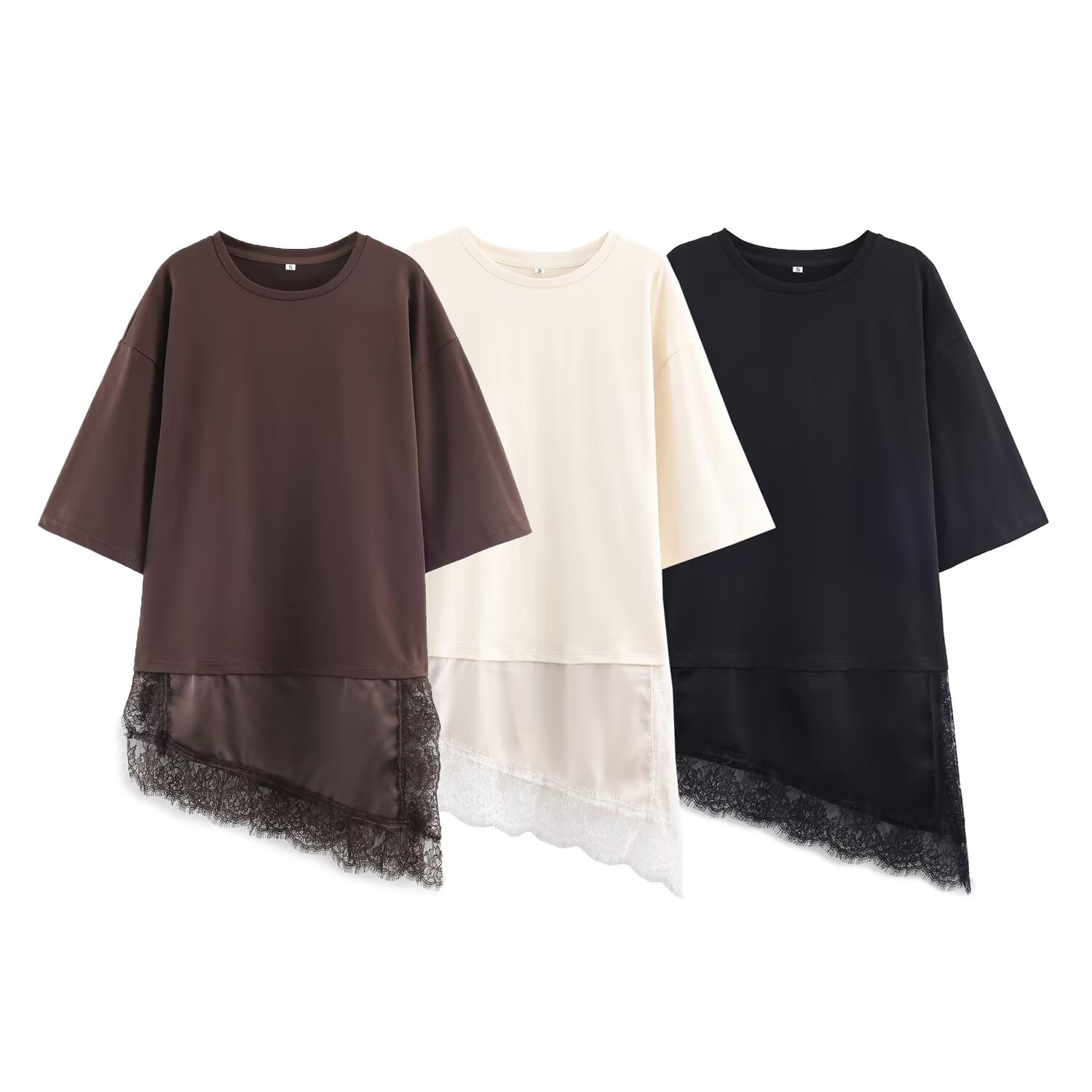 تي شيرت نسائي فضفاض بأكمام نصف - مراجعة Longline Tee Oversized وسعره