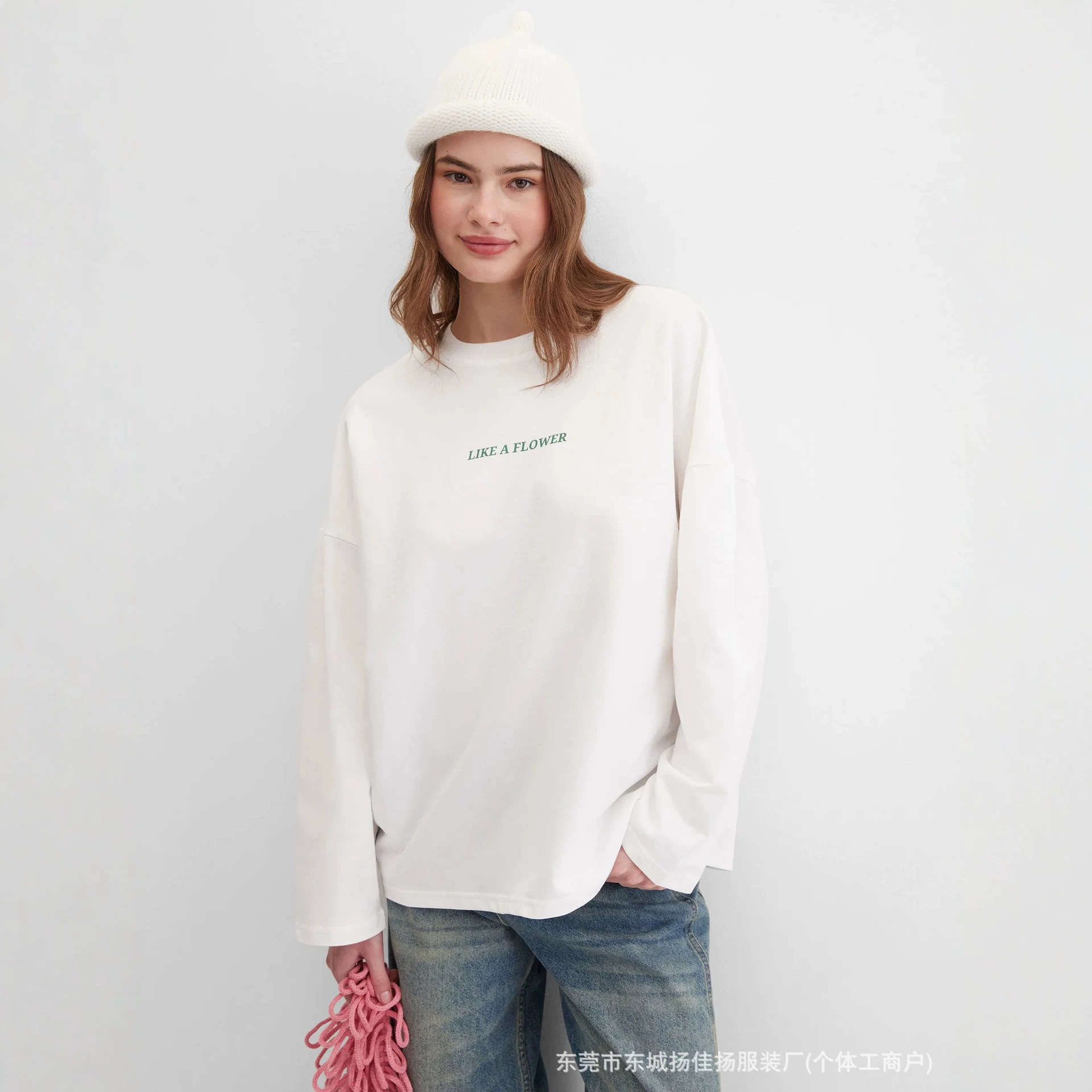 تي شيرت كاجوال بأكمام طويلة من - مراجعة Longline Tee Oversized وسعره