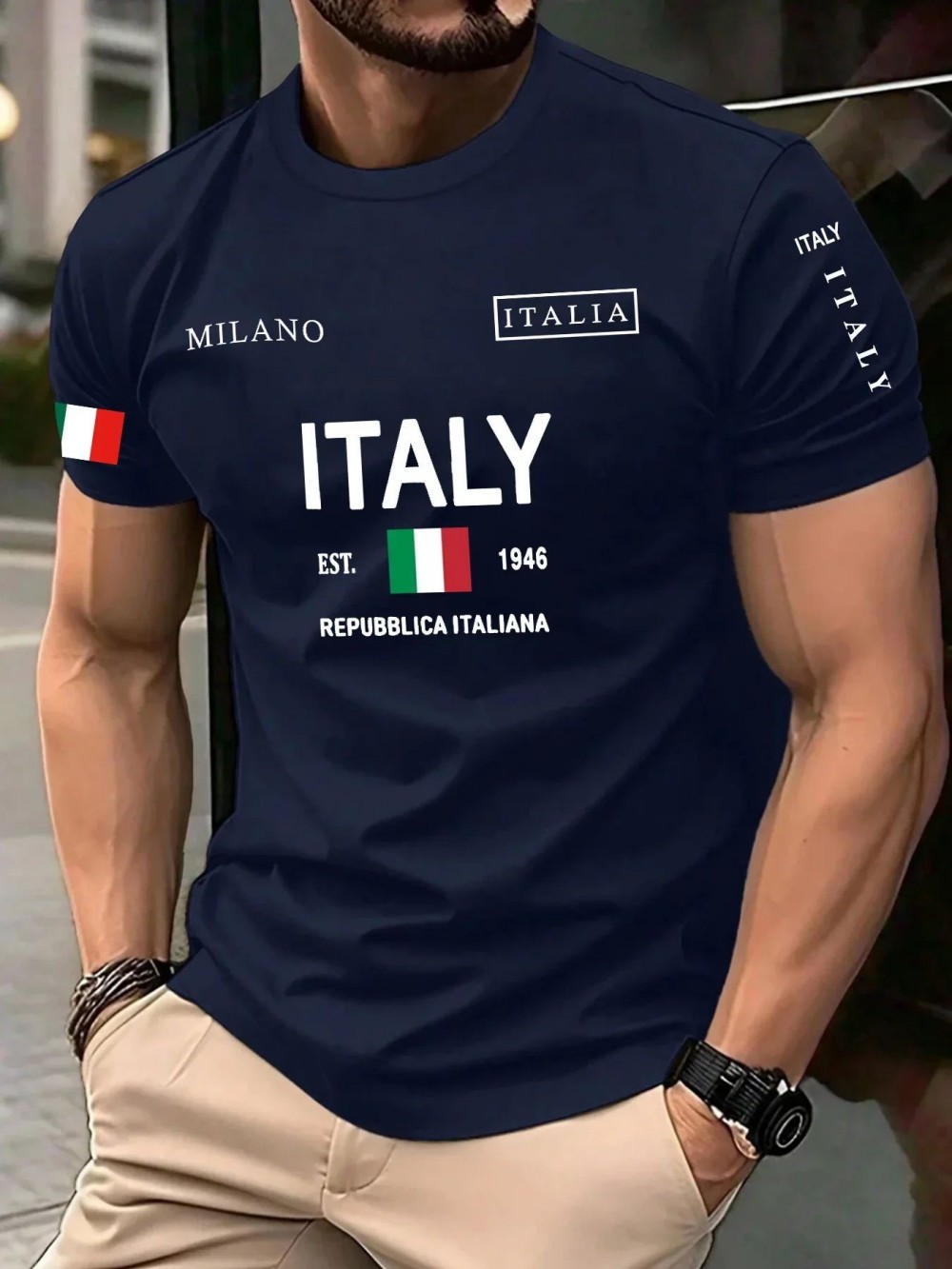 تي شيرت رجالي صيفي أوروبي وأمر - مراجعة Street Fashion Milan وسعره
