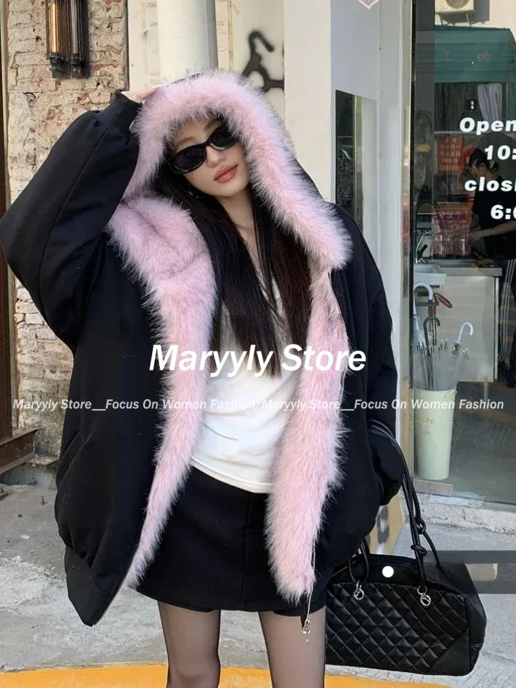 الأمريكية خمر المرأة الفراء ال - مراجعة Street Fashion Korean Girl وسعره