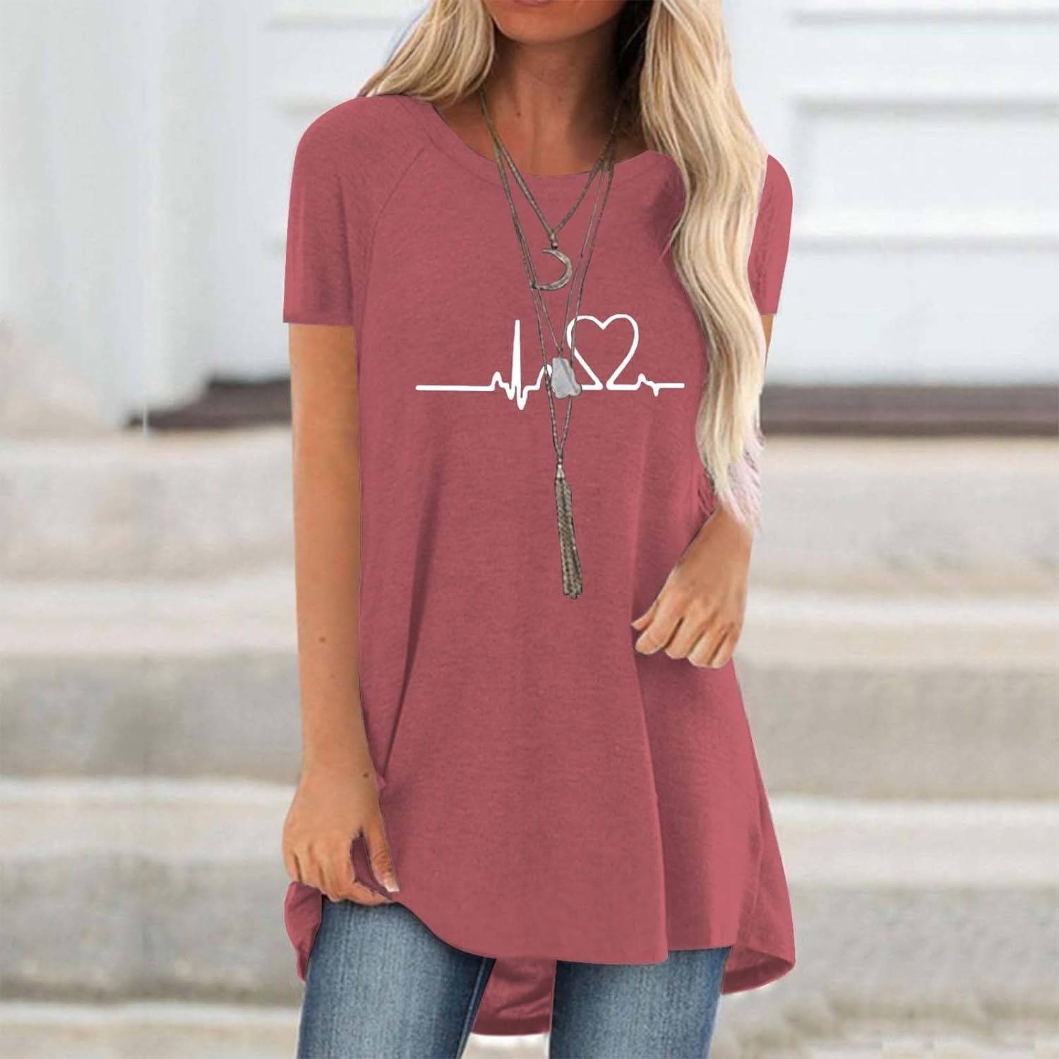 تيشيرتات نسائية ثلاثية الأبعاد - مراجعة Longline Tee Oversized وسعره