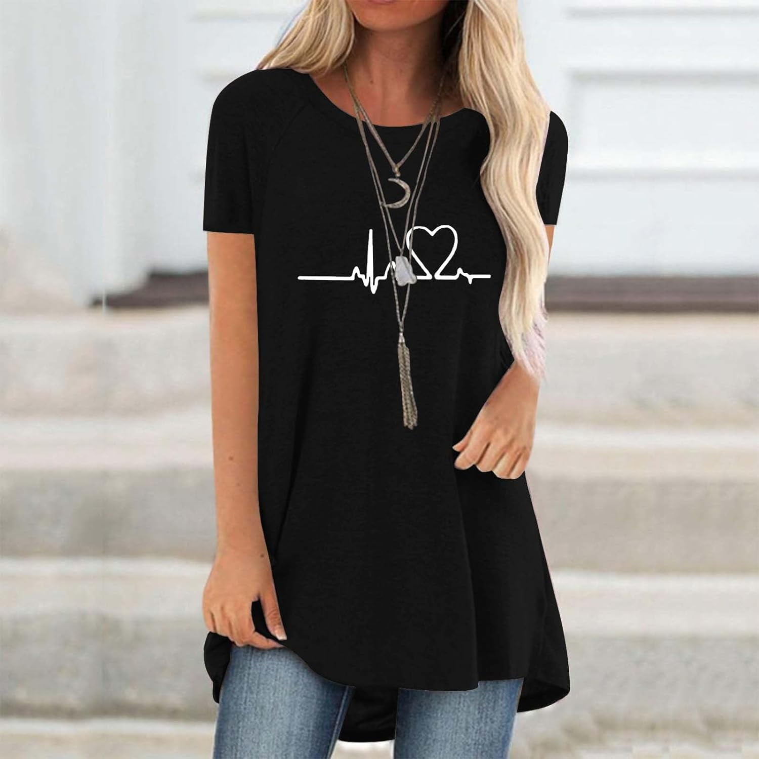 تيشيرتات نسائية ثلاثية الأبعاد - مراجعة Longline Tee Oversized وسعره