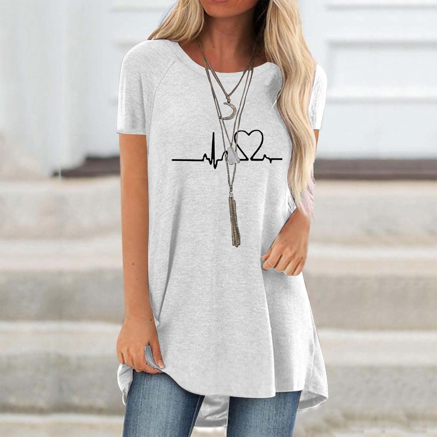 تيشيرتات نسائية ثلاثية الأبعاد - مراجعة Longline Tee Oversized وسعره