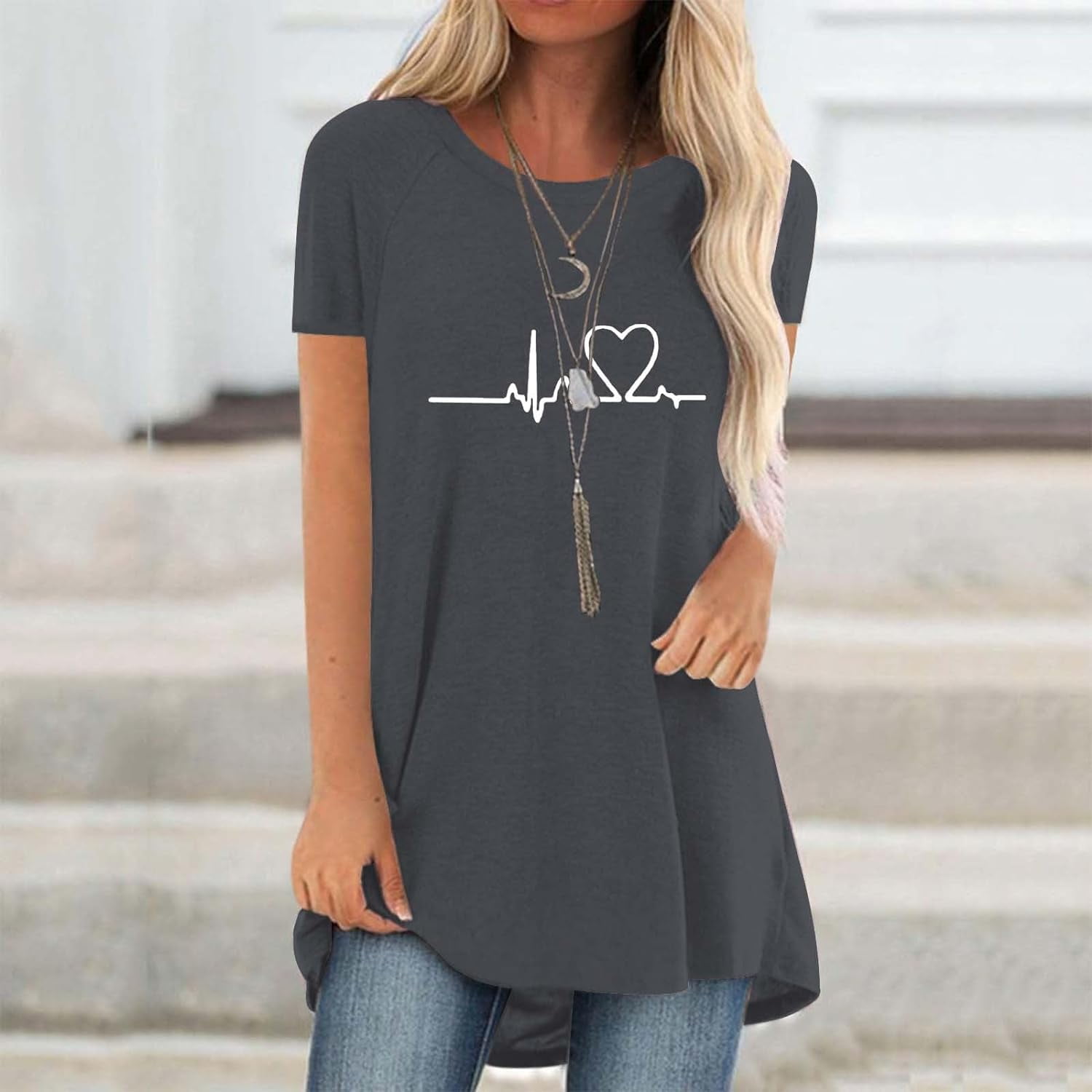 تيشيرتات نسائية ثلاثية الأبعاد - مراجعة Longline Tee Oversized وسعره