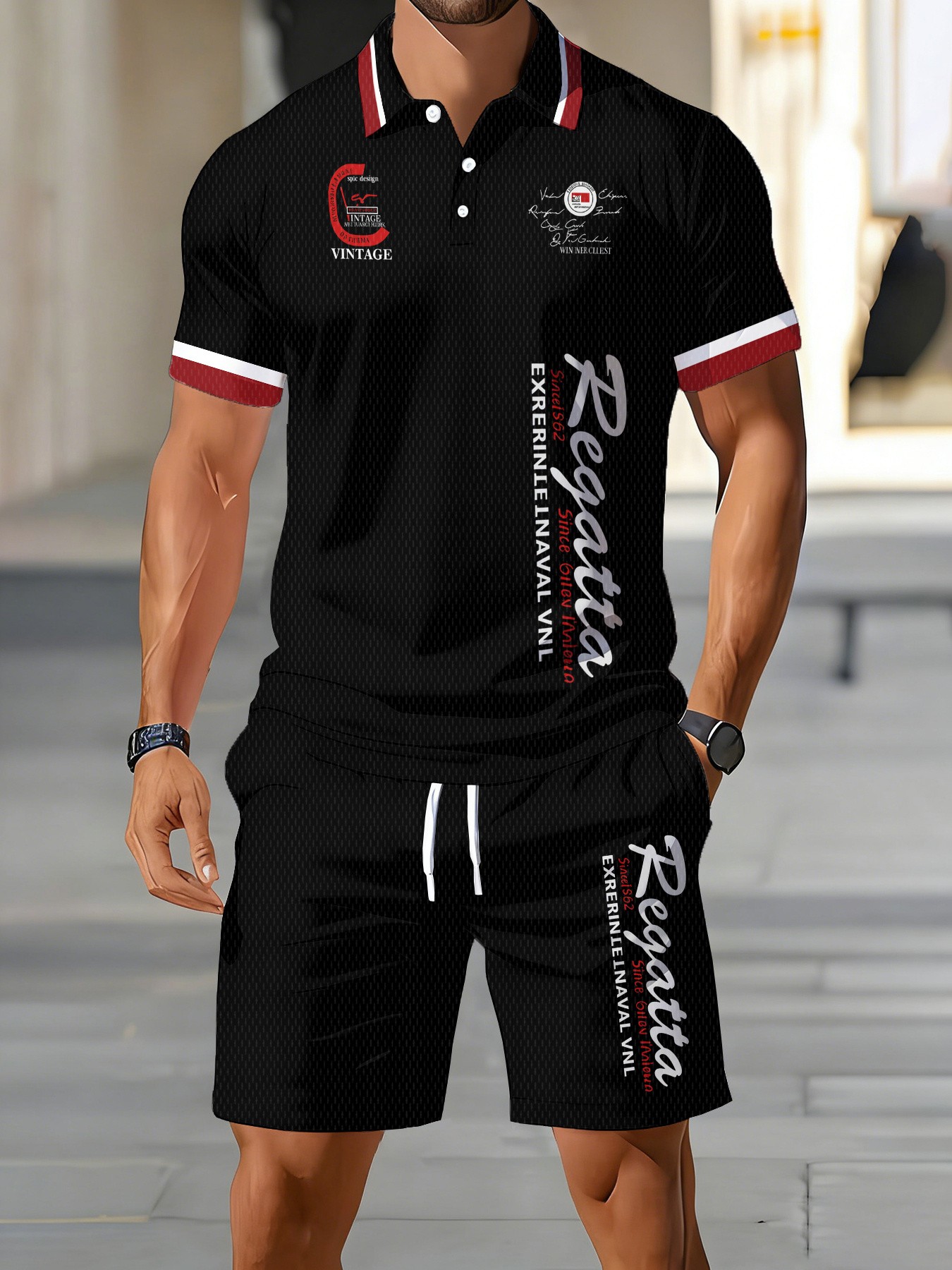 طقم قميص بولو رجالي جديد لصيف  - مراجعة Street Fashion Summer 2026 وسعره