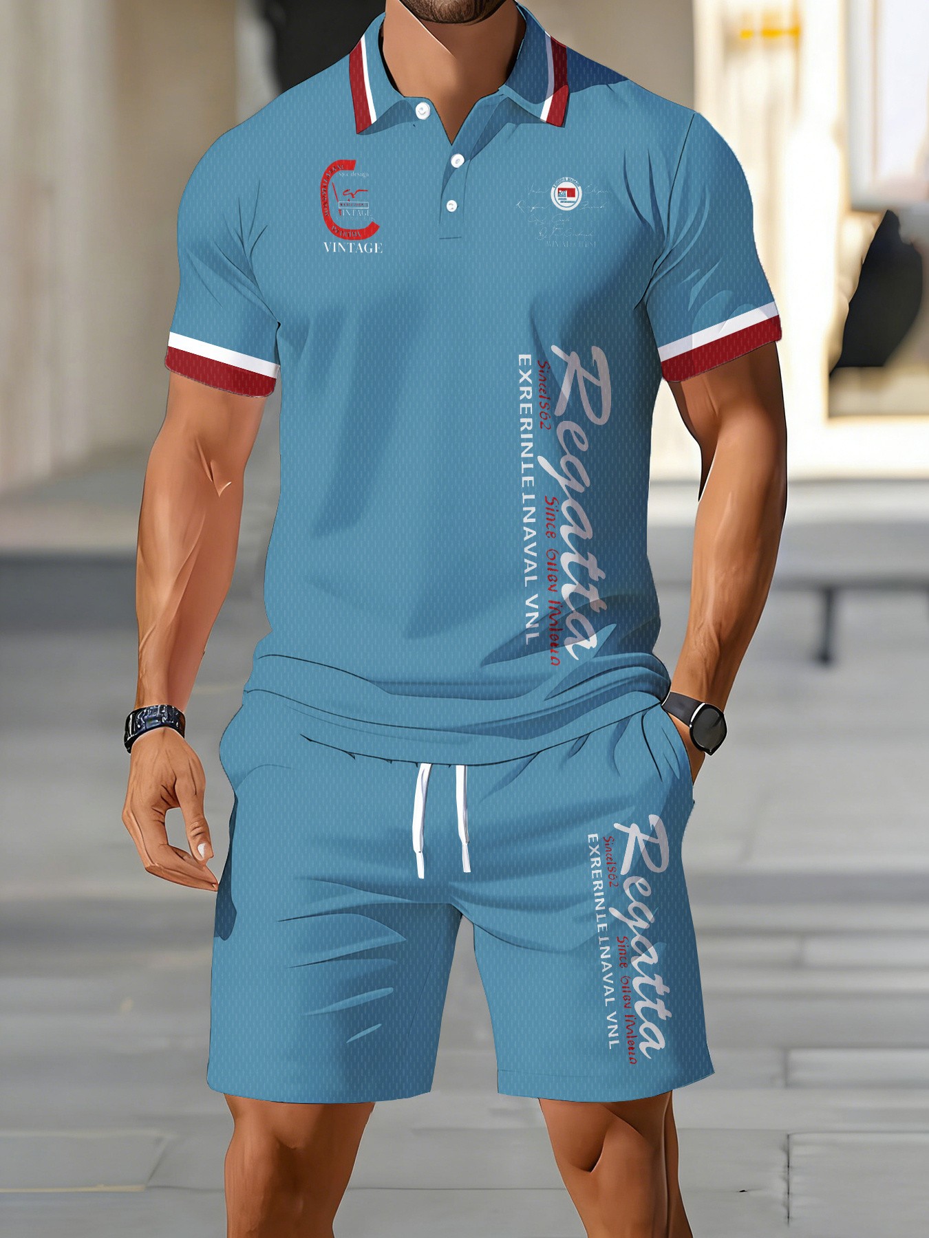 طقم قميص بولو رجالي جديد لصيف  - مراجعة Street Fashion Summer 2026 وسعره