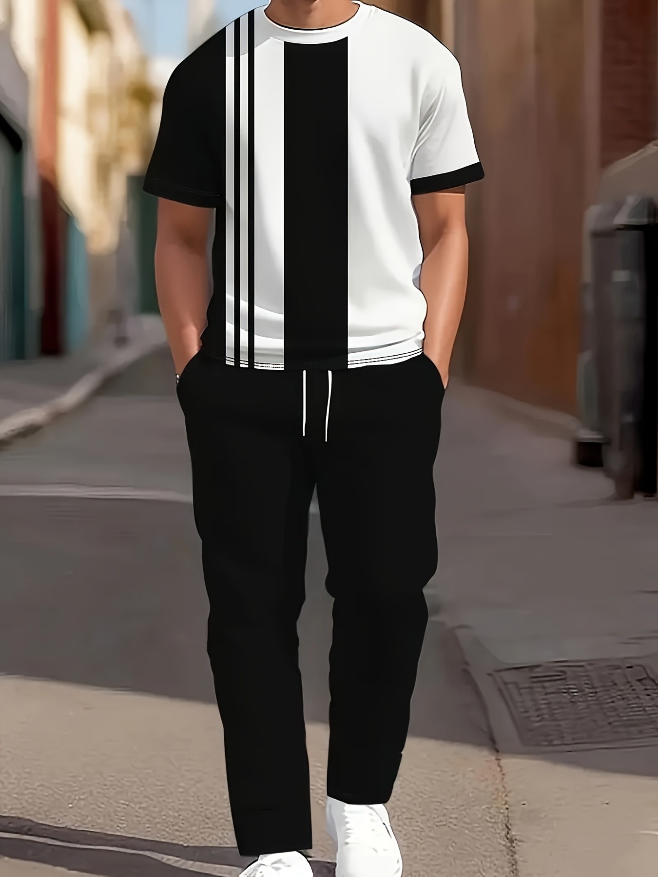 طقم رجالي صيفي جديد 2026 بأكما - مراجعة Street Fashion Summer 2026 وسعره