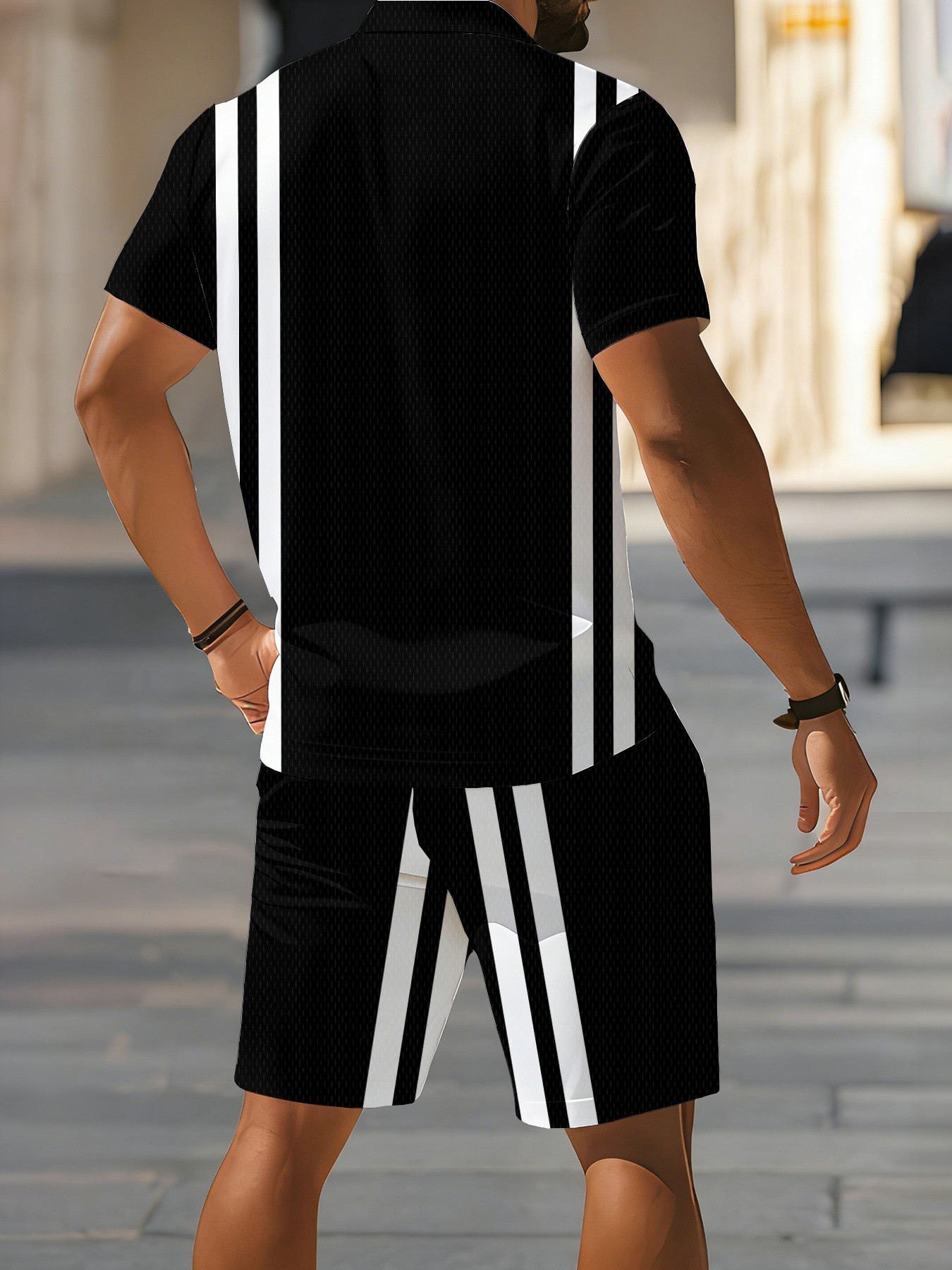 طقم قميص بولو رجالي أمريكي جدي - مراجعة Street Fashion Summer 2026 وسعره