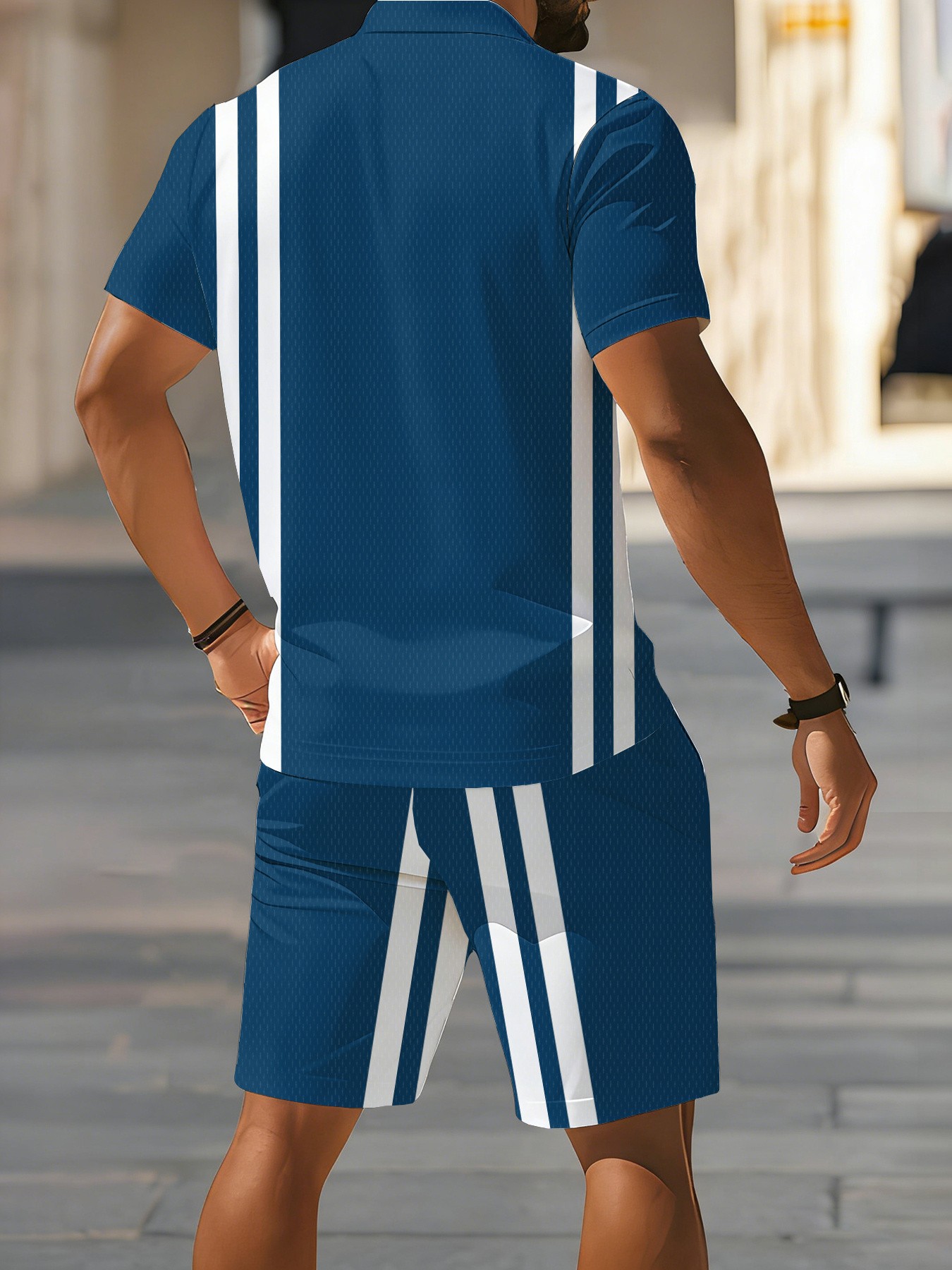 طقم قميص بولو رجالي أمريكي جدي - مراجعة Street Fashion Summer 2026 وسعره
