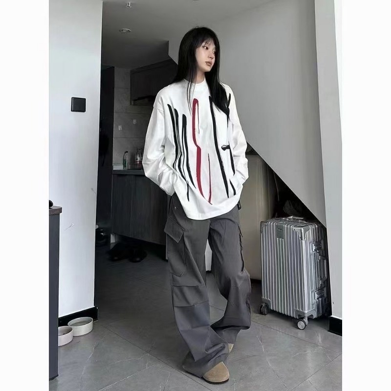 سترة نسائية فضفاضة بياقة دائري - مراجعة Longline Tee Oversized وسعره