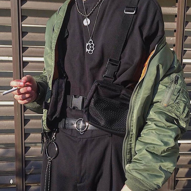 حقيبة صدر عصرية للشارع، حقيبة  - مراجعة Street Fashion Baggy وسعره