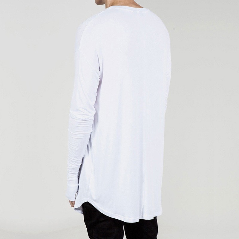 تي شيرت رجالي طويل الأكمام بفت - مراجعة Longline Tee Oversized وسعره