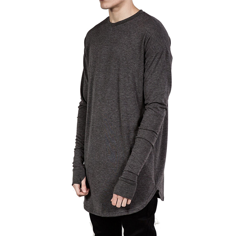 تي شيرت رجالي طويل الأكمام بفت - مراجعة Longline Tee Oversized وسعره